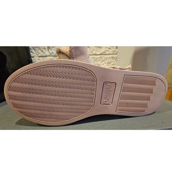 Blondo Women's Anna Boot, Stitch, Buckle, Pink Snow, Winter, Fur lined New Sz 8 - Picture 8 of 11